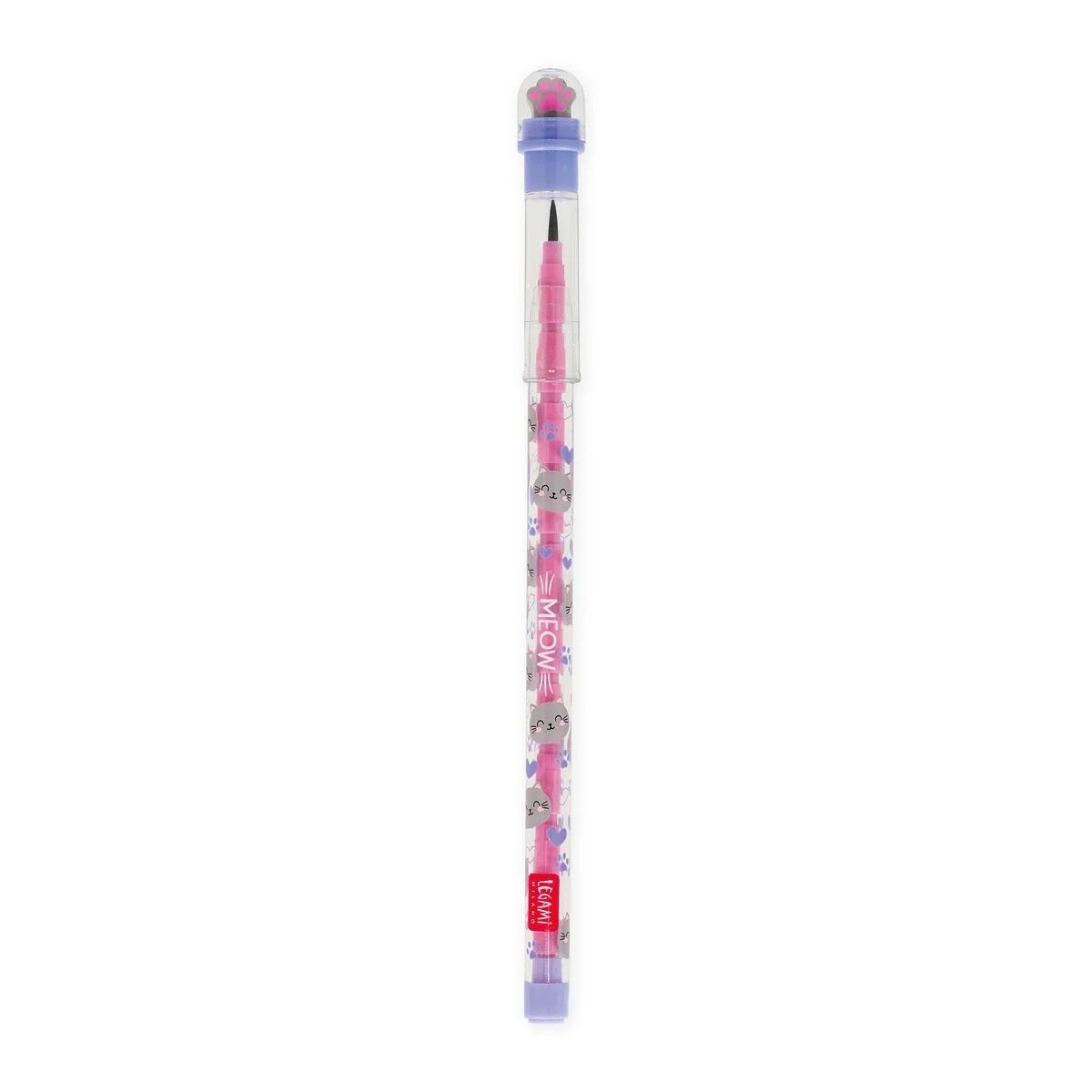 Legami - Portaminas apilable con goma -  Meow
