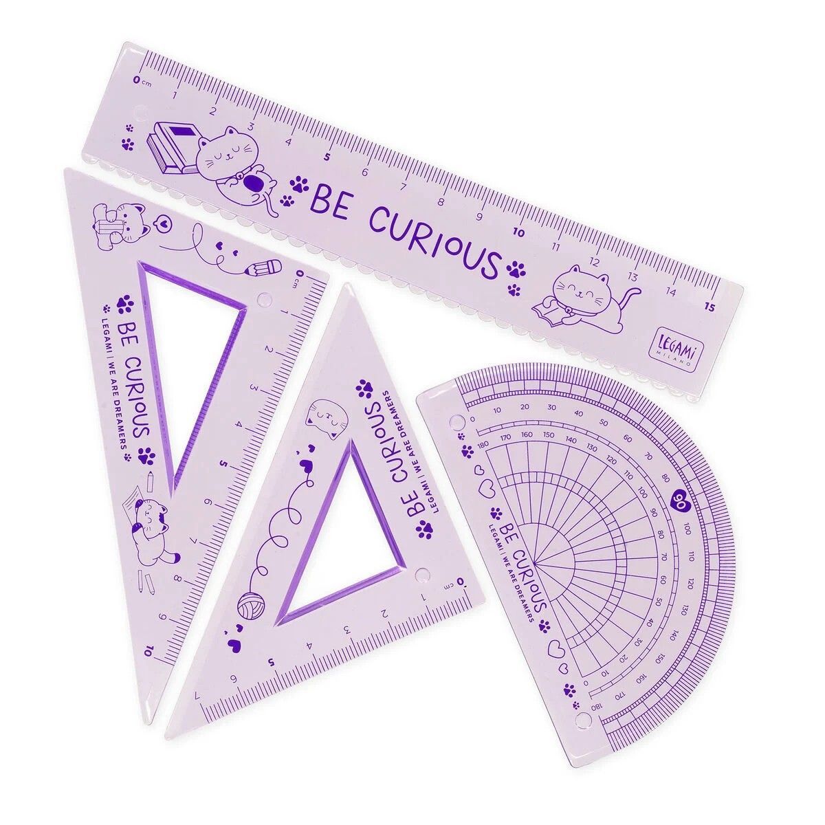 Legami - Set de Geometría - You Rule! - Kitty Legami - Set de Geometría - You Rule! - Kitty