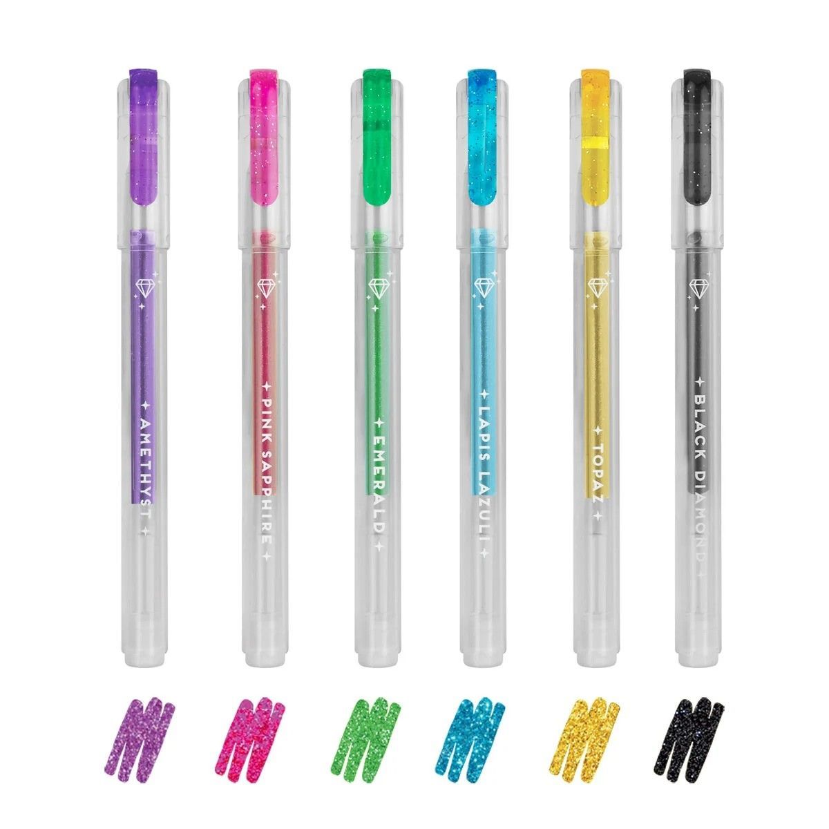 Legami - Set de 6 Minibolígrafos de Gel con Purpurina - Shine Like a Diamond Legami - Set de 6 Minibolígrafos de Gel con Purpurina - Shine Like a Diamond