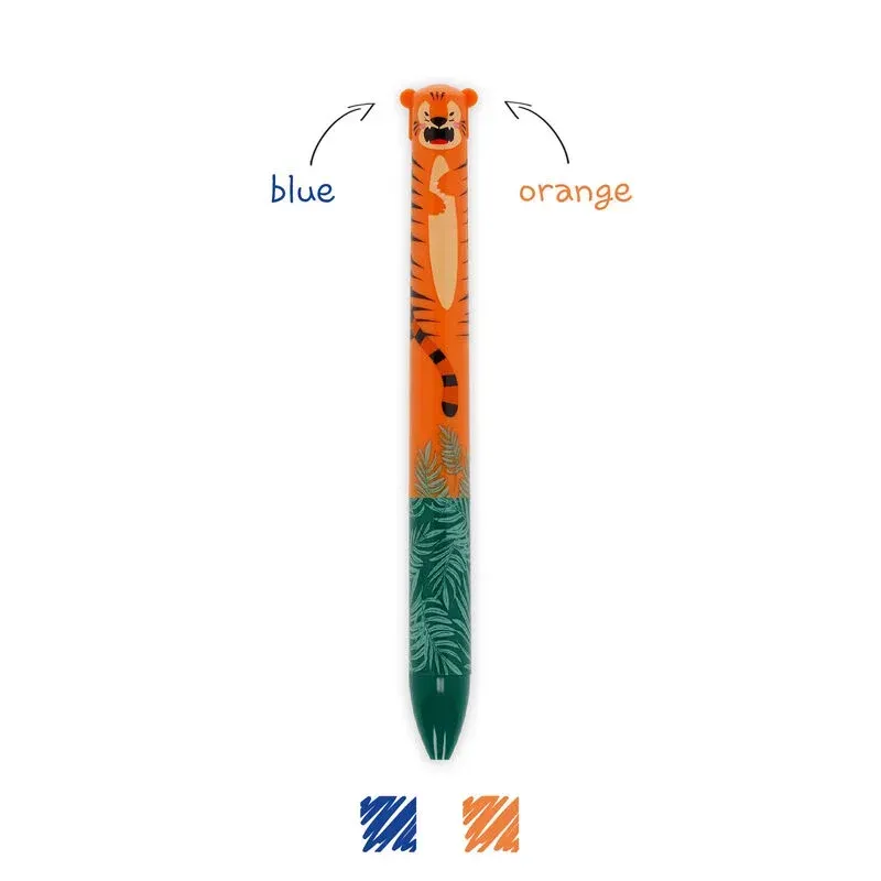 Legami - Bolígrafo de dos Colores - Click&Clack Tiger