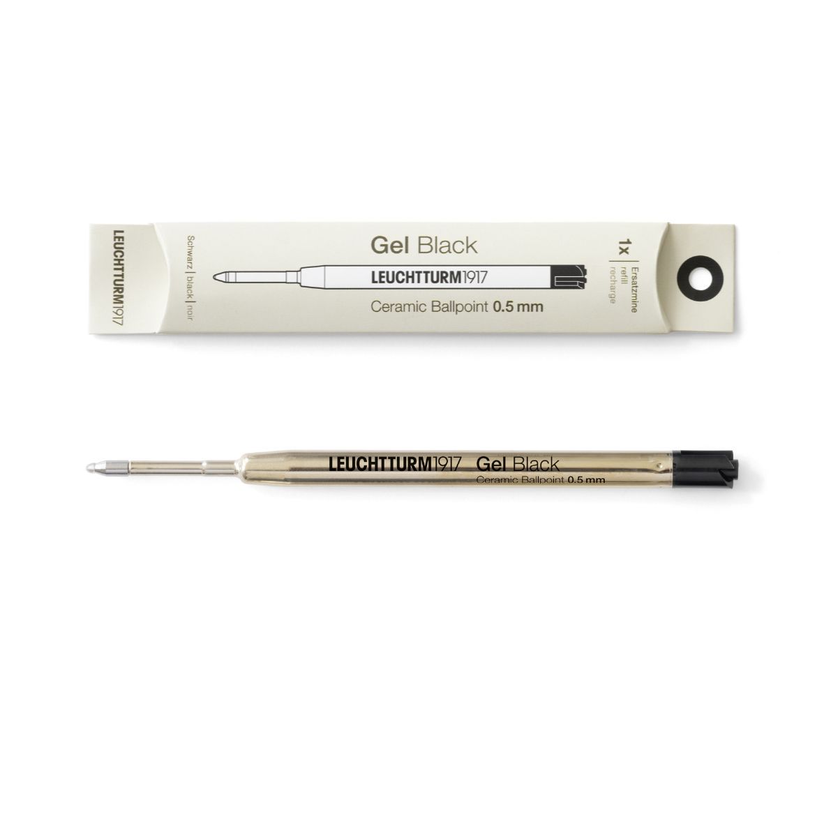 Leuchtturm - Recambio mina tinta gel - Negro Leuchtturm - Recambio mina tinta gel - Negro