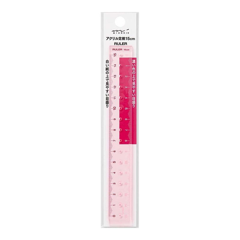 CL Ruler (15cm) Pink