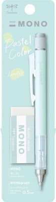 Tombow-Portaminas MONO Graph 0,5mm con goma. Mint.