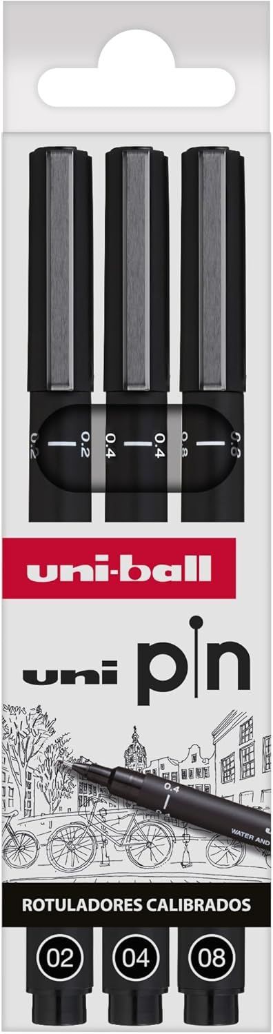 Uni-Ball pack de 3 rotuladores calibrados