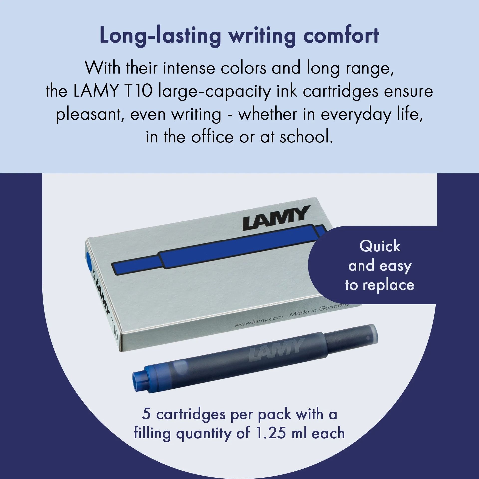 LAMY T 10 Tinta azul