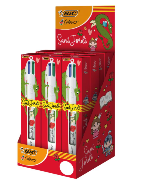 Bolígrafo 4 Colores Sant Jordi Bic