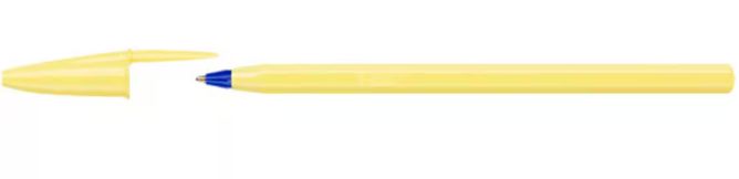 Bolígrafos Cristal Pastel BIC amarillo