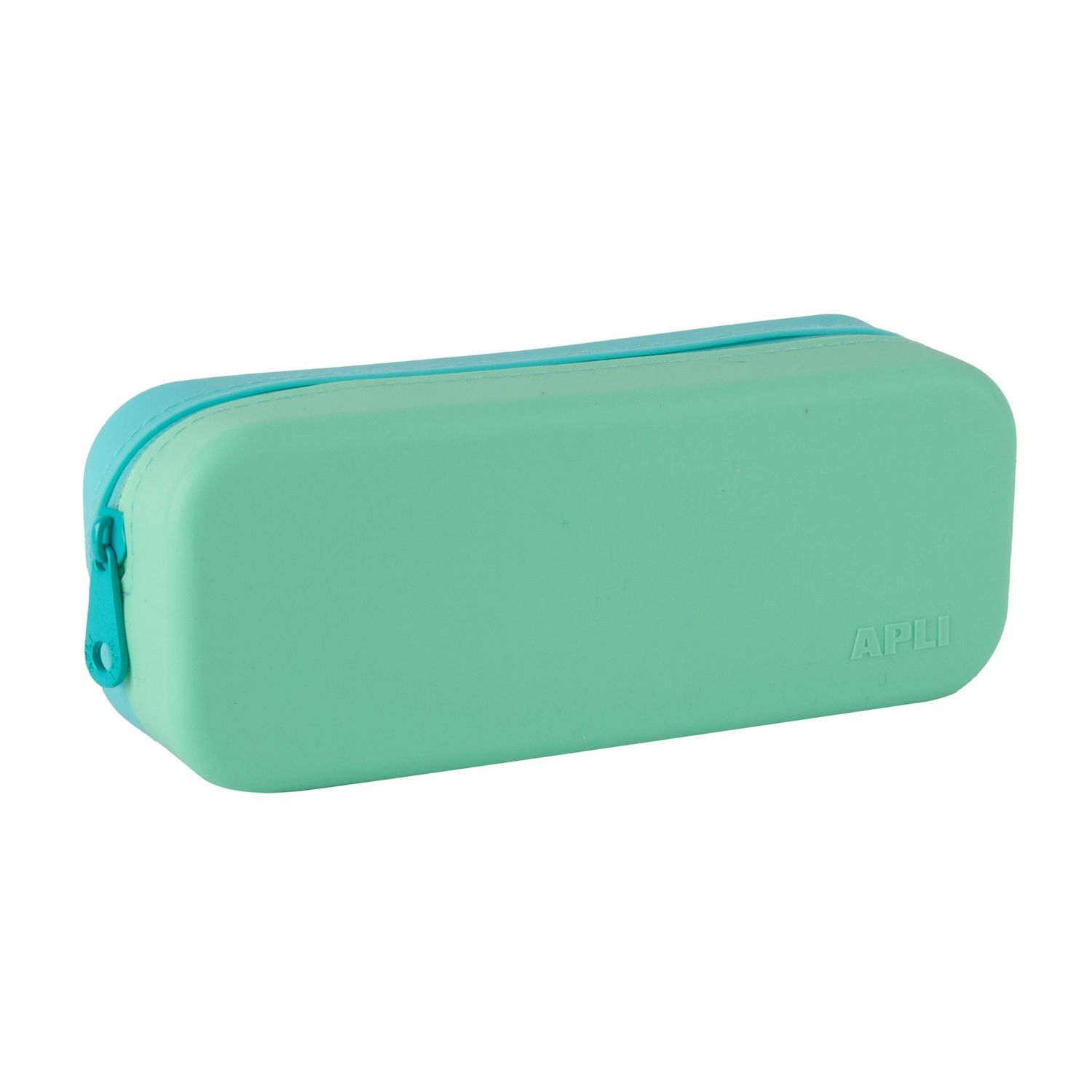 Estuche de silicona bicolor pastel verde