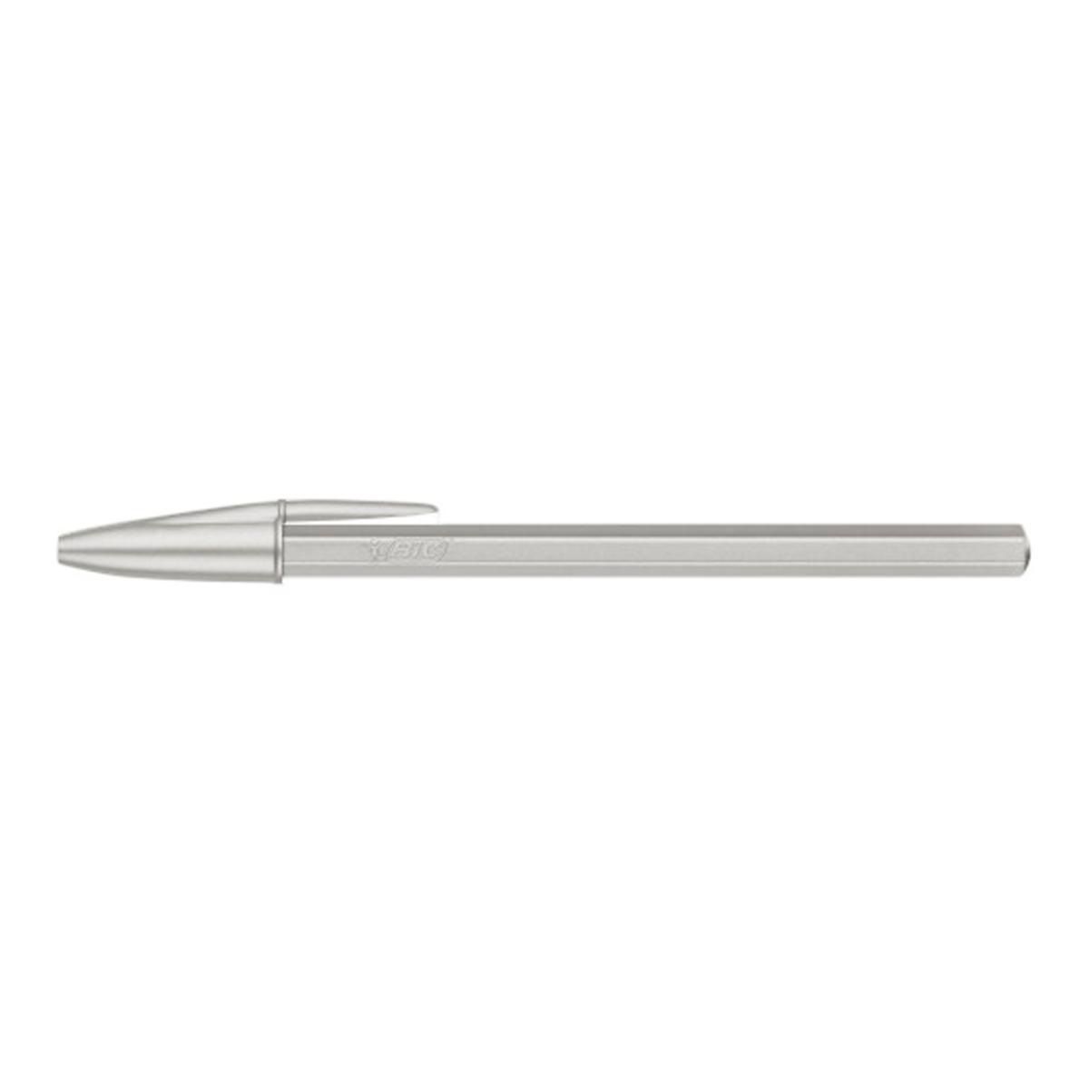 Bolígrafo Bic Cristal Glacé plata
