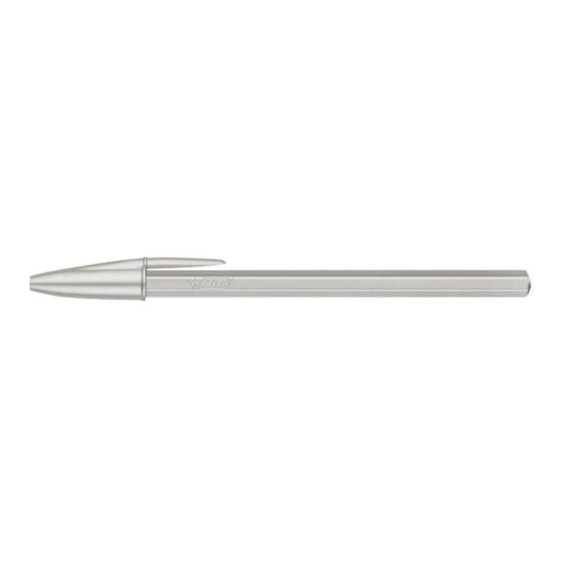 Bolígrafo Bic Cristal Glacé plata