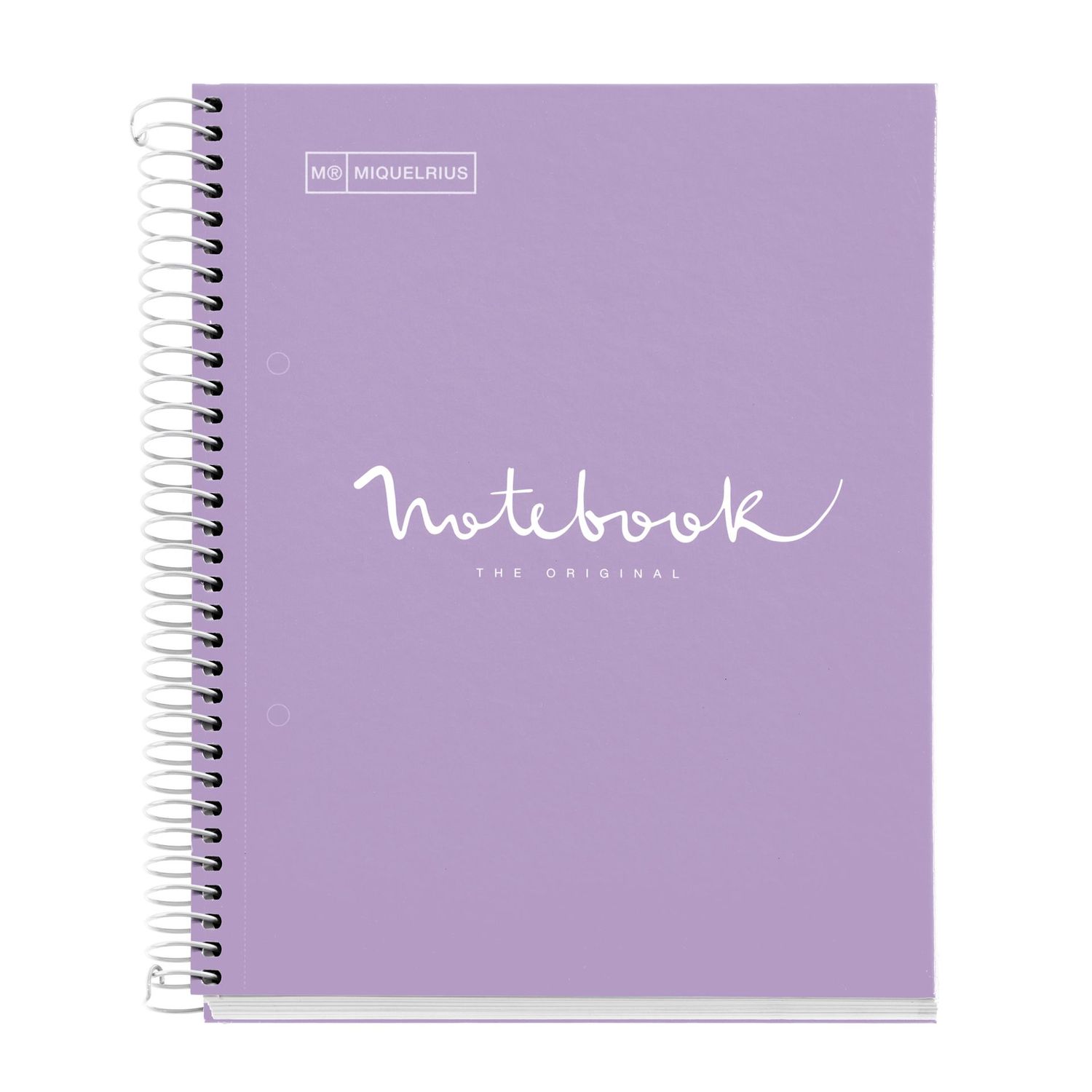 Cuaderno Tapa Blanda A5 Cuadrícula 120 Hojas Emotions Miquelrius Morado