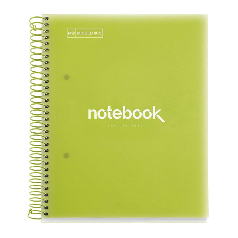 Cuaderno Tapa Blanda A5 Cuadrícula 120 Hojas Emotions Miquelrius Verde
