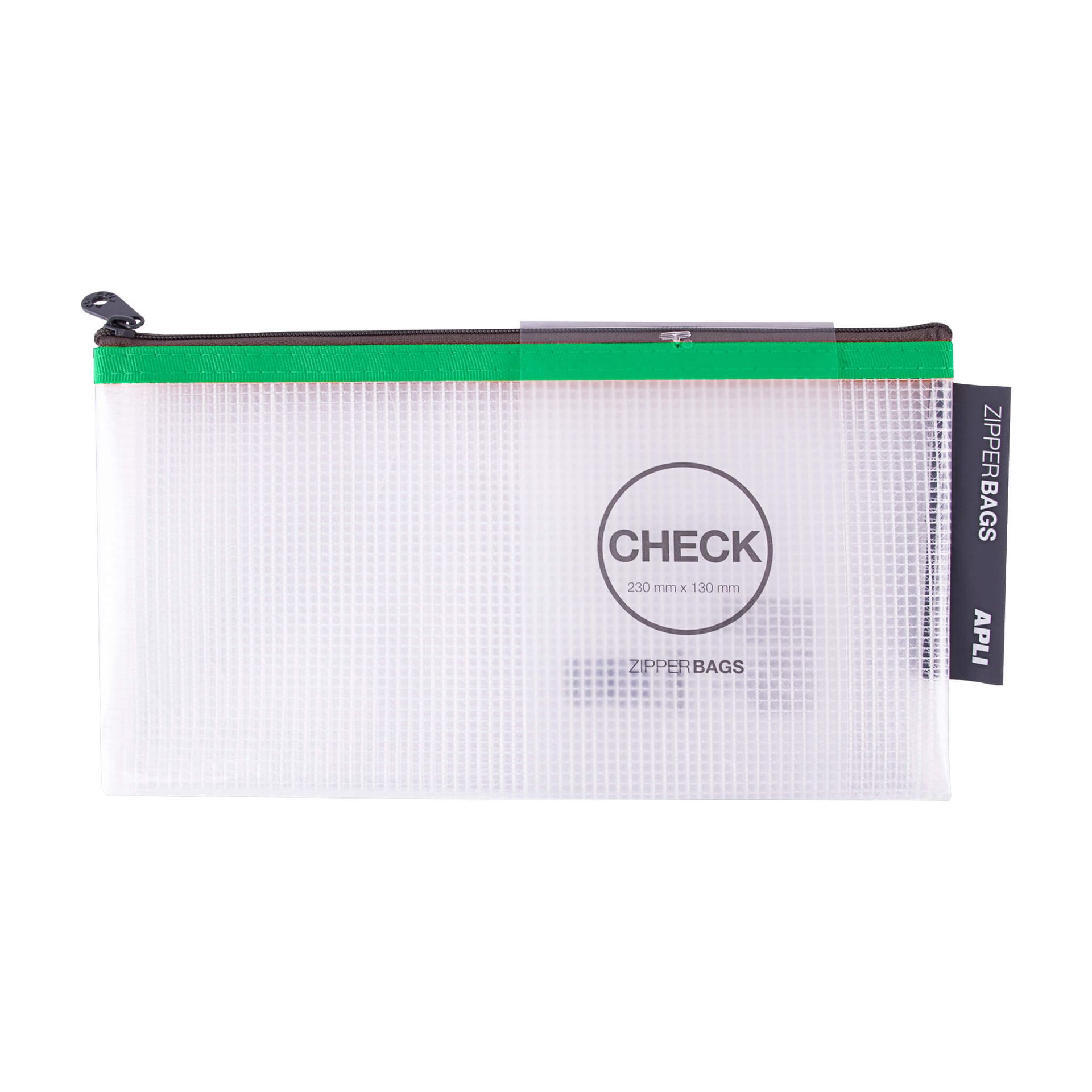 Bolsa zipper check