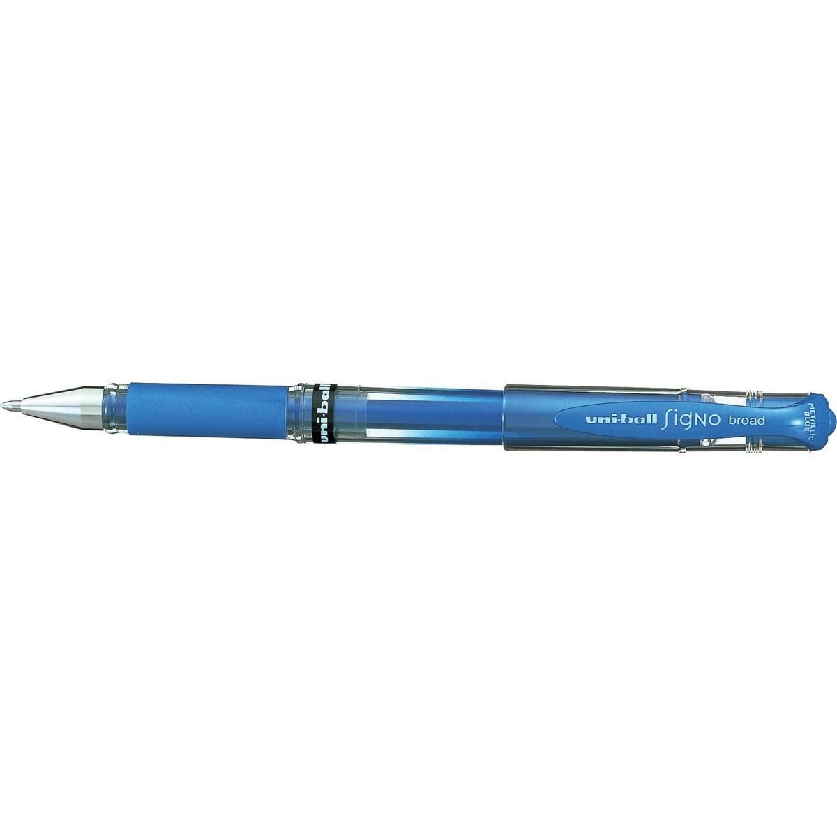 Bolígrafo Uni-Ball Signo Broad metálico azul Bolígrafo Uni-Ball Signo Broad metálico azul