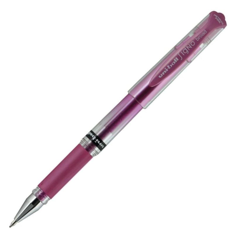Bolígrafo Uni-Ball Signo Broad metálico rosa