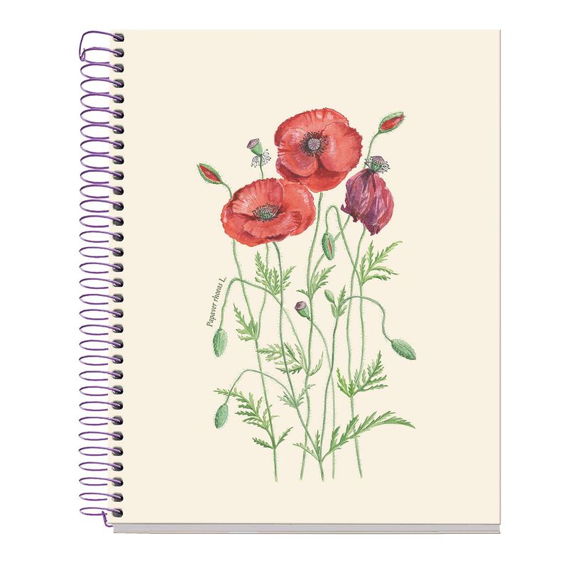 Cuaderno A5 80 Hojas Cuadros 90 Entredos Papaver Rhoedas Cuaderno A5 80 Hojas Cuadros 90 Entredos Papaver Rhoedas