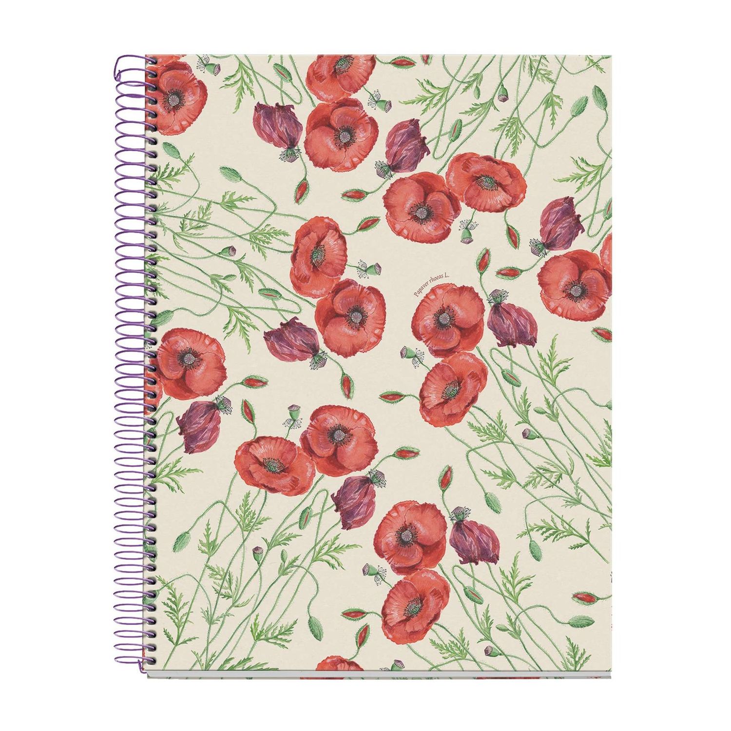 Cuaderno A4 80 Hojas Cuadros 90 Entredos Papaver Rhoedas