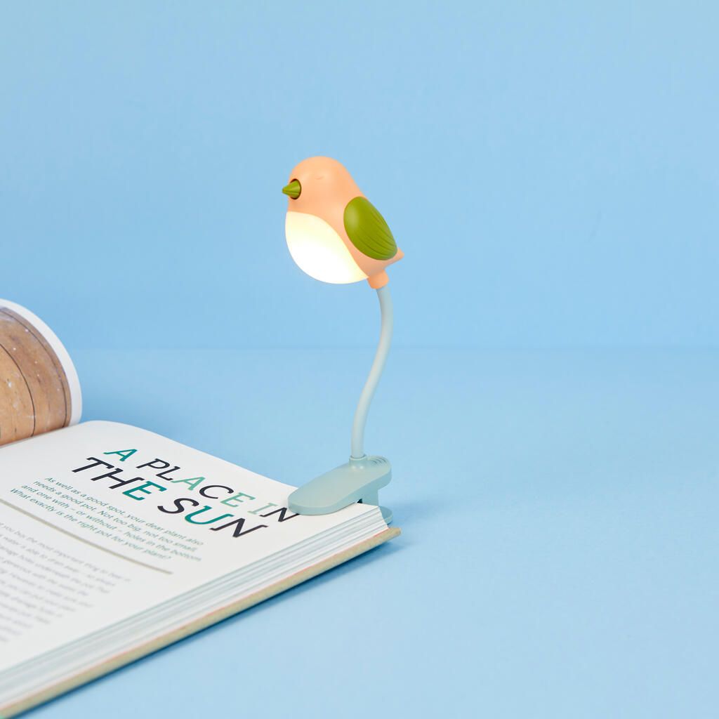 Luz lectura Birdie rosa
