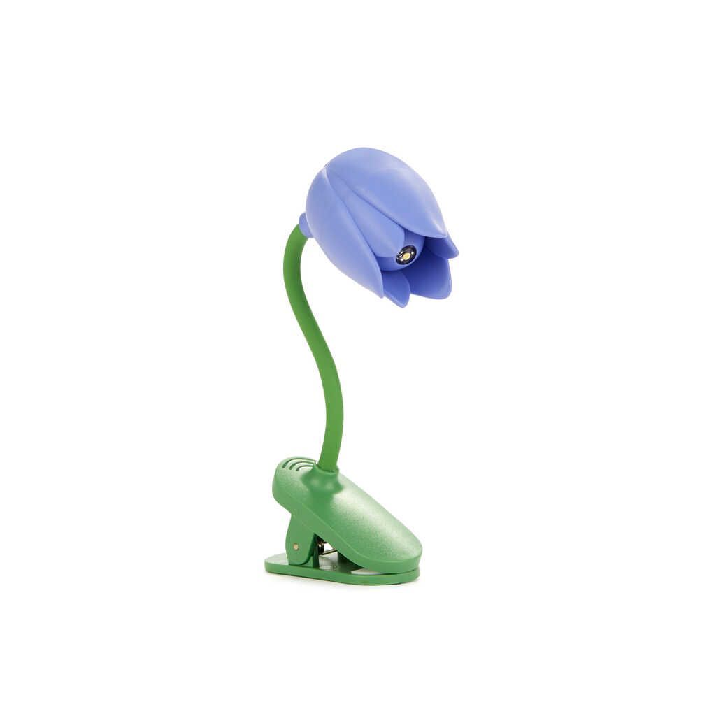 Luz lectura tulipán morado