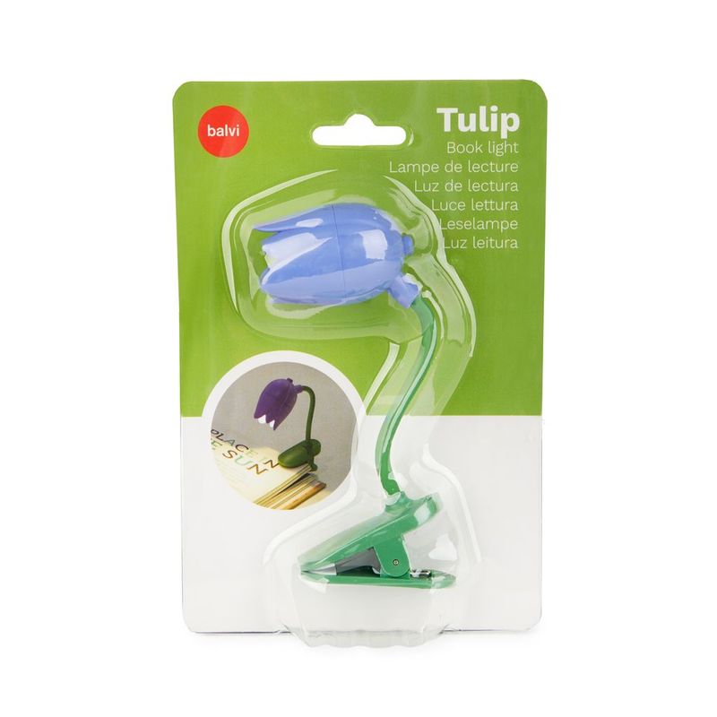 Luz lectura tulipán blanco