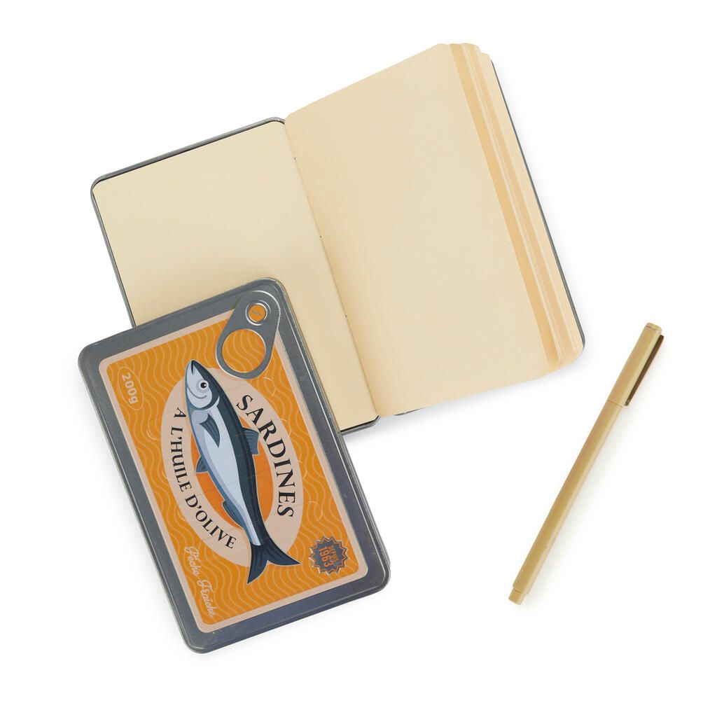 Libreta Conserverie sardinas amarillo
