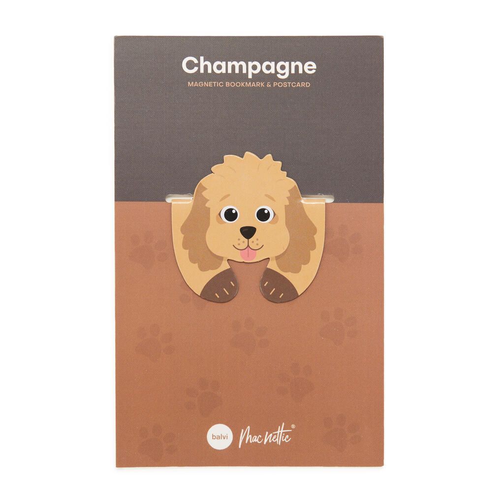 Marcapáginas champagne
