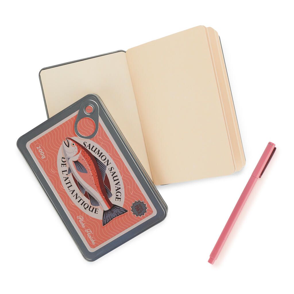 Libreta Conserverie salmón rojo