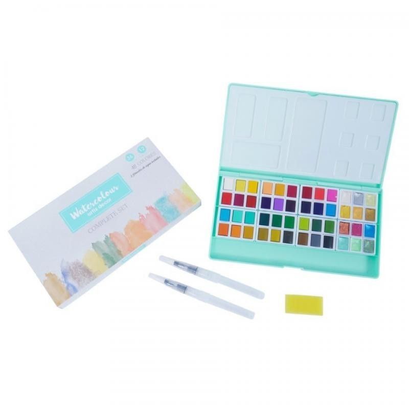 Acuarelas complete set 48 colores