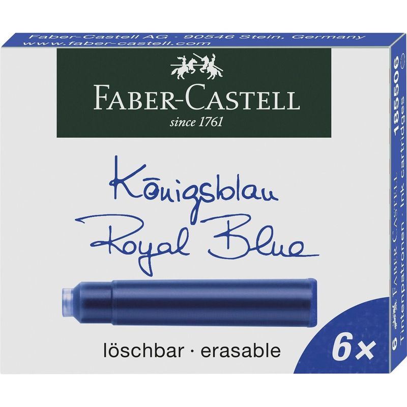 Cartuchos tinta azul Faber Castell Cartuchos tinta azul Faber Castell