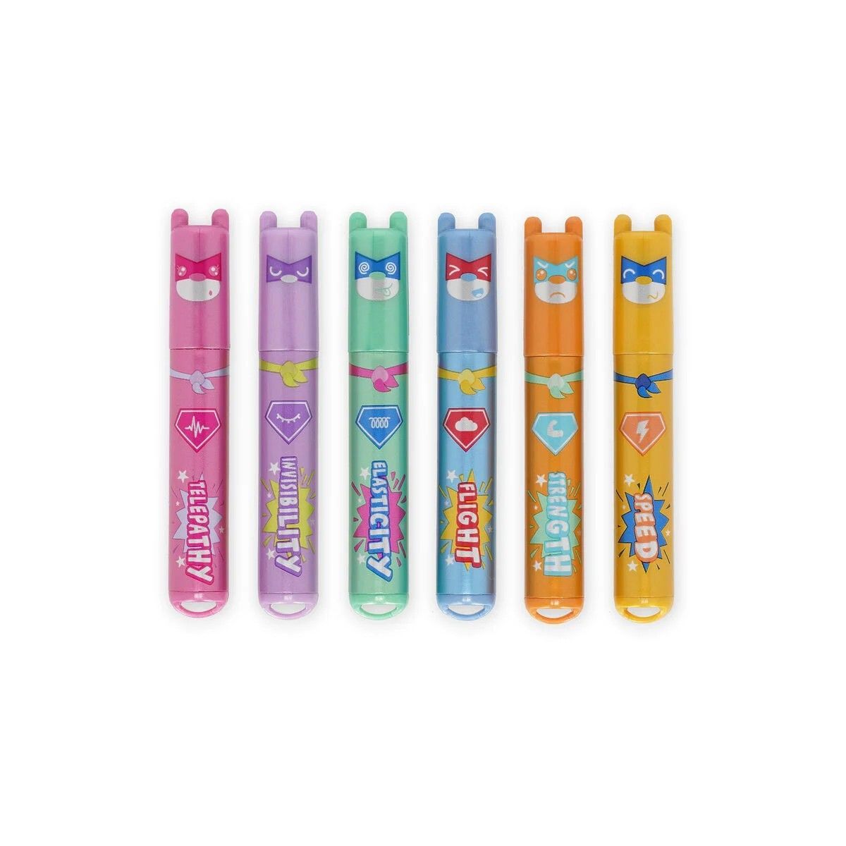 Set de 6 Mini Subrayadores - Teddy's Superpower Set de 6 Mini Subrayadores - Teddy's Superpower