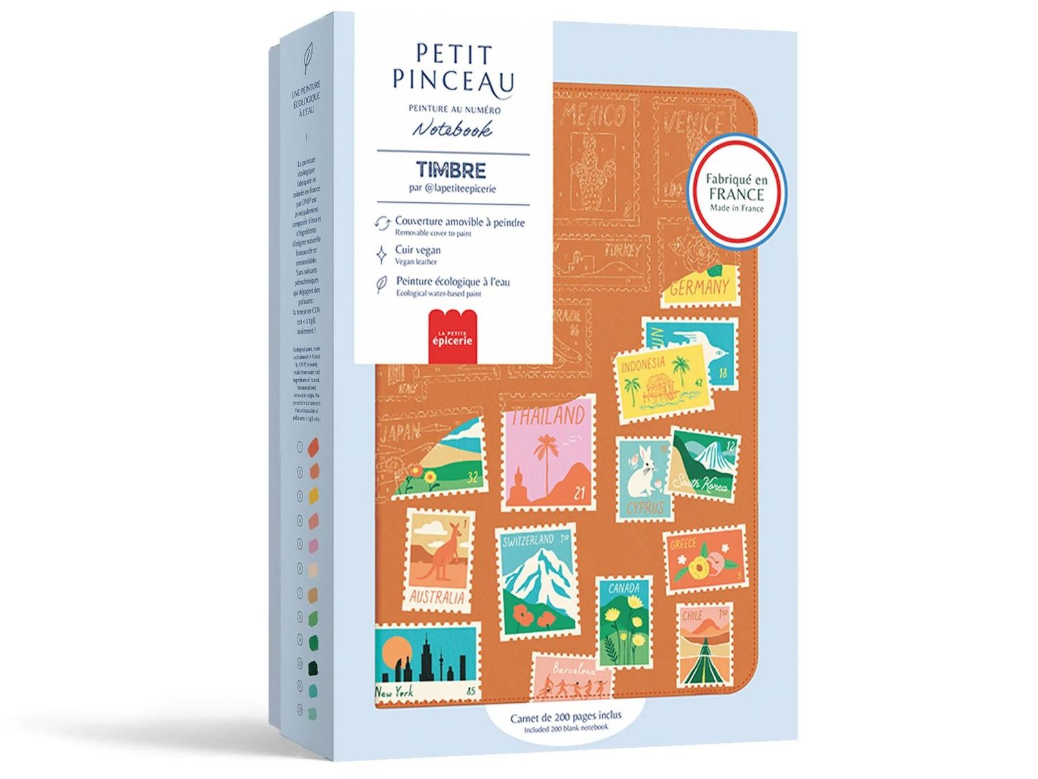 Petit pinceau - Pintura a números libreta - Timbre Petit pinceau - Pintura a números libreta - Timbre