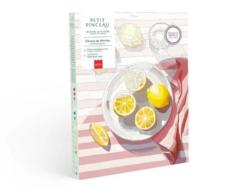 Petit pinceau - Pintura a números - Citrons de Menton