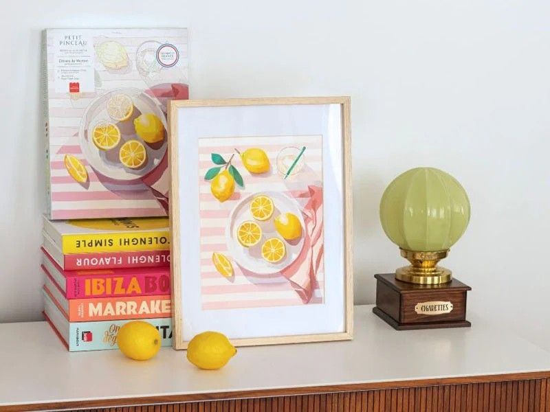 Petit pinceau - Pintura a números - Citrons de Menton
