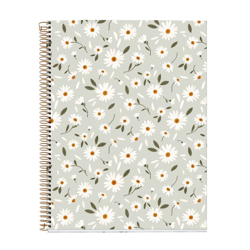 Cuaderno A4 120 Hojas Cuadros verde flores Cuaderno A4 120 Hojas Cuadros verde flores