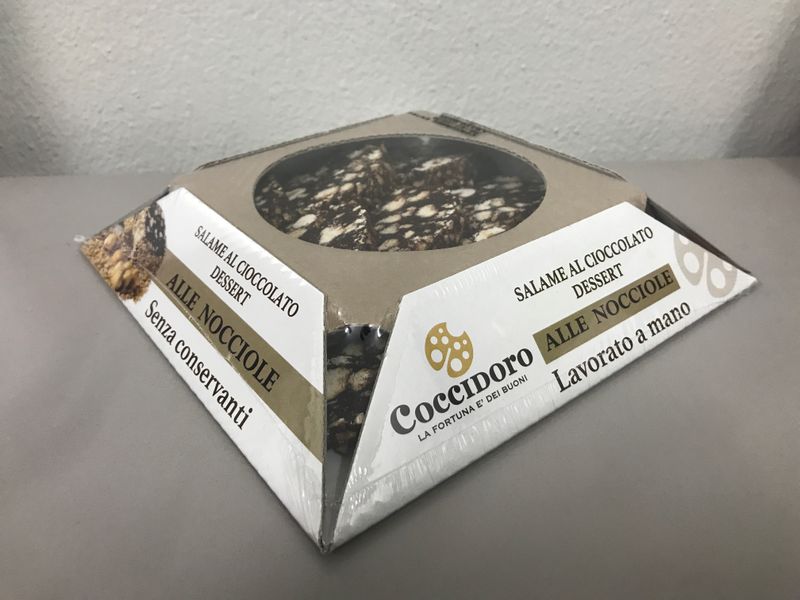 SALAME AL CIOCCOLATO NOCCIOLA 270 GR A FETTE