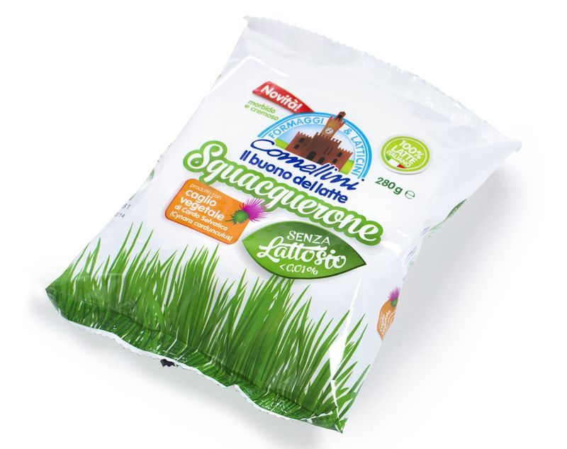 SQUACQUERONE SENZA LATTOSIO 280GR COMELLINI CONFEZIONE DA 6 PEZZI