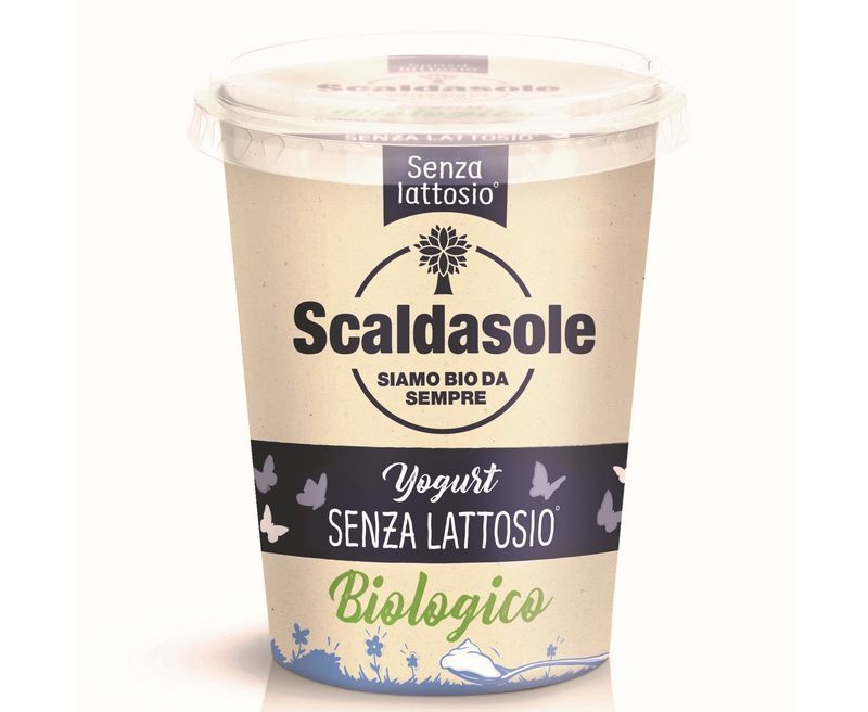 YOGURT BIANCO MAGRO SENZA LATTOSIO BIOLOGICO 400 GR SCALDASOLE CONFEZIONE DA 6 PEZZI