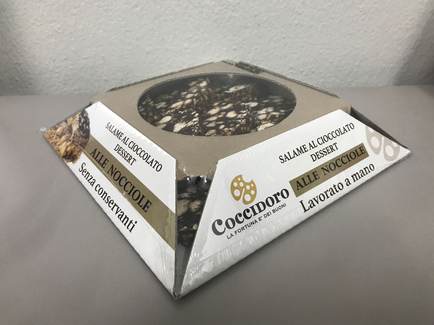SALAME AL CIOCCOLATO NOCCIOLA 270 GR A FETTE