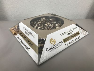 SALAME AL CIOCCOLATO NOCCIOLA 270 GR A FETTE