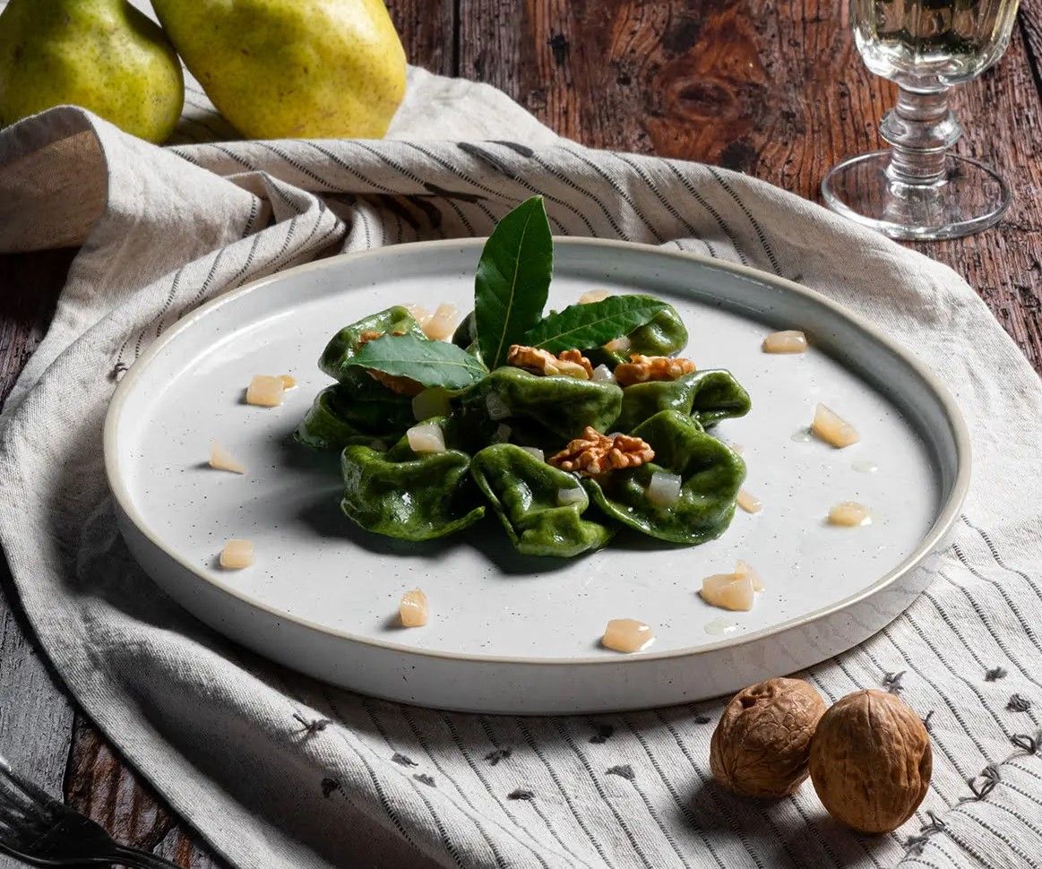 TORTELLI PERE E PECORINO LA MANU IN PASTA SCATOLA DA 2 CONFEZIONI