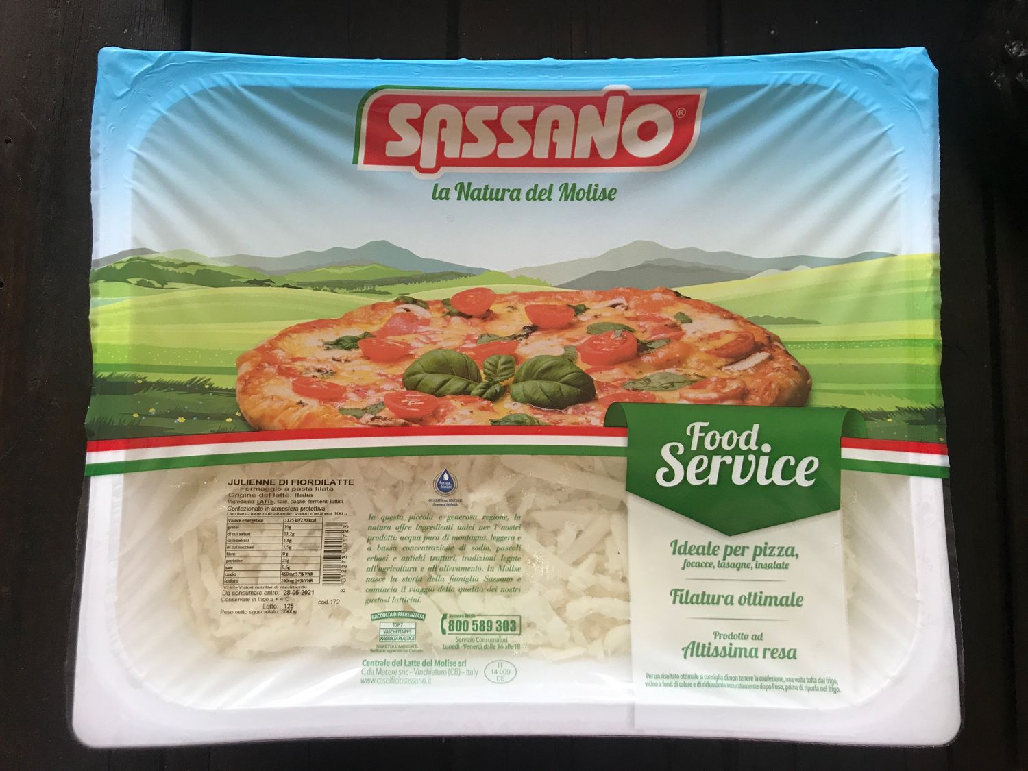 STRINGHE FIORDILATTE VASCHETTA DA 3KG SASSANO