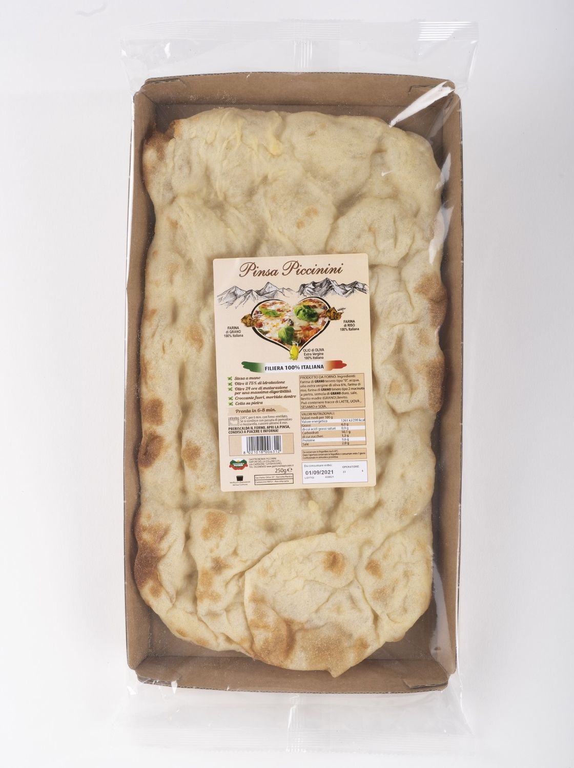 PINSA FRESCA 250 GR PICCININI