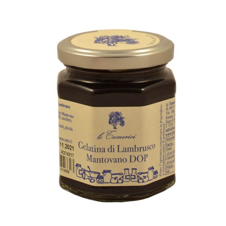 GELATINA DI LAMBRUSCO MANTOVANO D.O.P.120G LE TAMERICI