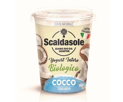 YOGURT INTERO COCCO BIOLOGICO 375 GR SCALDASOLE CONFEZIONE DA 6 PEZZI
