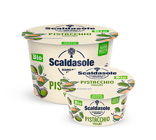 YOGURT INTERO PISTACCHIO BIOLOGICO 250 GR SCALDASOLE CONFEZIONE DA 6 PEZZI