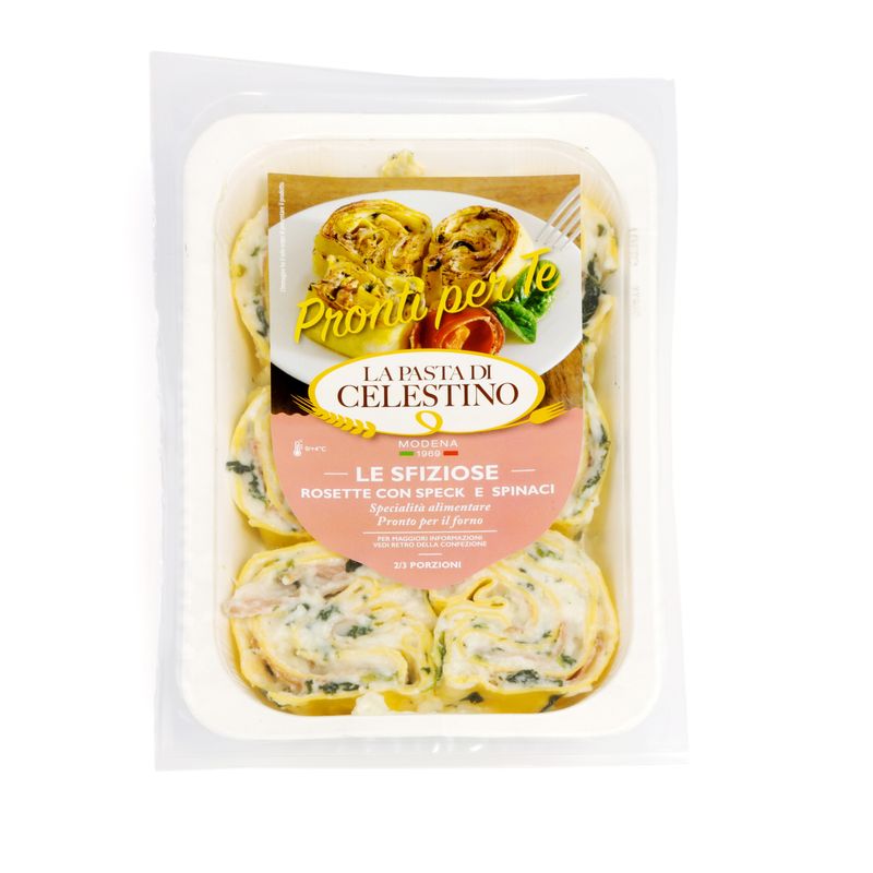 ROSETTE SPECK E SPINACI 600 GR LA PASTA DI CELESTINO 3 CONFEZIONI DA 600 GR CIRCA