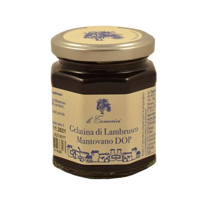 GELATINA DI LAMBRUSCO MANTOVANO D.O.P.120G LE TAMERICI GELATINA DI LAMBRUSCO MANTOVANO D.O.P.120G LE TAMERICI