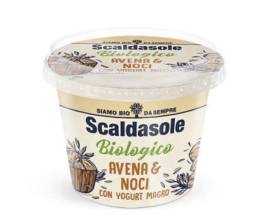 YOGURT AVENA E NOCI BIOLOGICO 250GR SCALDASOLE CONFEZIONE DA 6 PEZZI YOGURT AVENA E NOCI BIOLOGICO 250GR SCALDASOLE CONFEZIONE DA 6 PEZZI