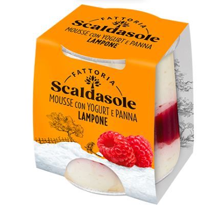 MOUSSE LAMPONE E YOGURT BIO 75 GR SCALDASOLE