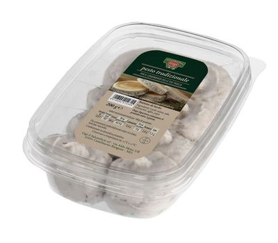 PESTO TRADIZIONALE IN VASCHETTA DA 200GR SCATOLA DA 10 VASCHETTE GIGI